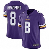 Nike Minnesota Vikings #8 Sam Bradford Purple Team Color NFL Vapor Untouchable Limited Jersey,baseball caps,new era cap wholesale,wholesale hats